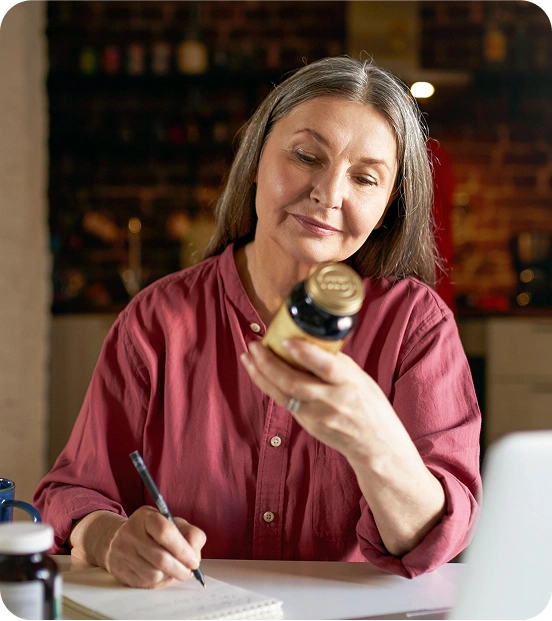 Woman with Diabevico product